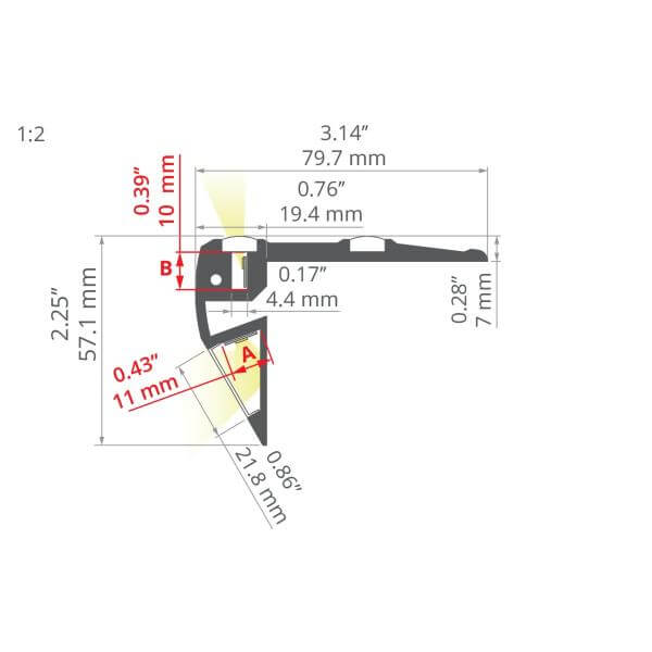 LED-Alu Profil STEPUS